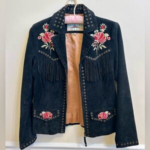 Vintage Saguaro West Suede Fringe Jacket